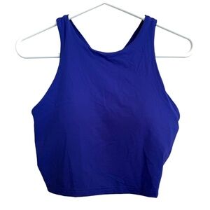 NWOT Athleta Conscious Crop Bikini Top in Yatch Blue